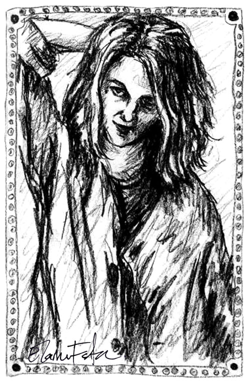 "Self-Portrait" Drawing - Elaine Foster