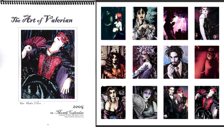 "The Art of Valerian (12-Month Calendar)" Lithograph Print - Elaine Foster
