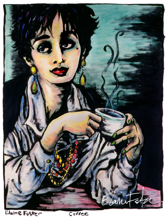 "Coffee" Painting - Elaine Foster