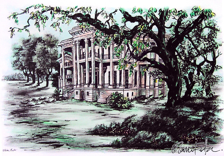 "Nottaway Plantation (New Orleans)" Painting