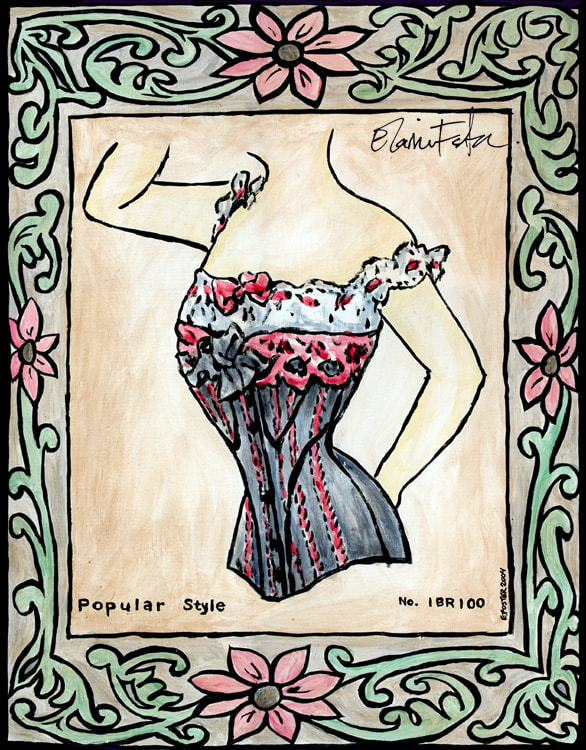 "Popular Style (Corset #2)" Painting - Elaine Foster