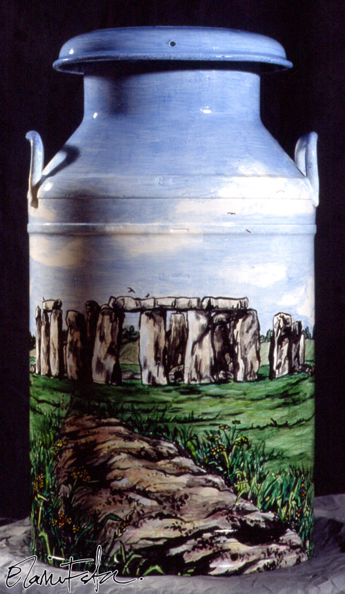 "Stonehenge" Painting - Elaine Foster