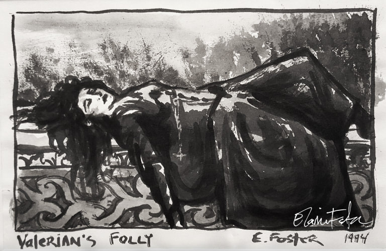 "Valerian's Folly" Drawing - Elaine Foster
